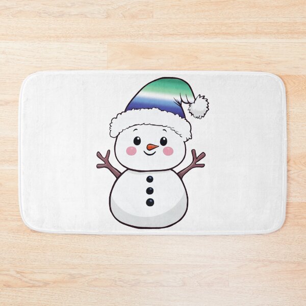 Item preview, Adorable Snowpal wearing an MLM Pride Santa Hat | MLM Pride Holiday Design designed and sold by Travelslightly.