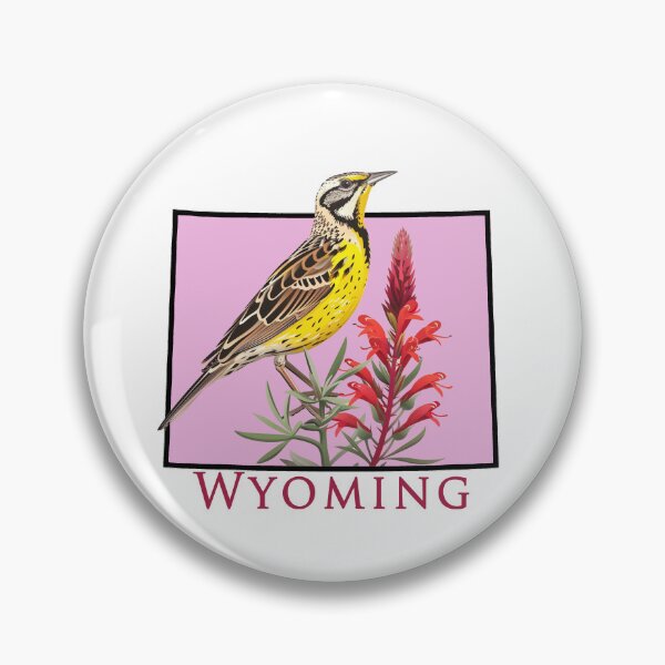 Item preview, Wyoming Bird and Flower designed and sold by adventurehaven.