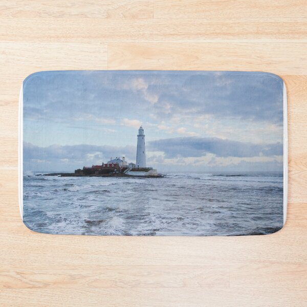 Item preview, St Marys Island at High Tide - Portrait designed and sold by Violaman.