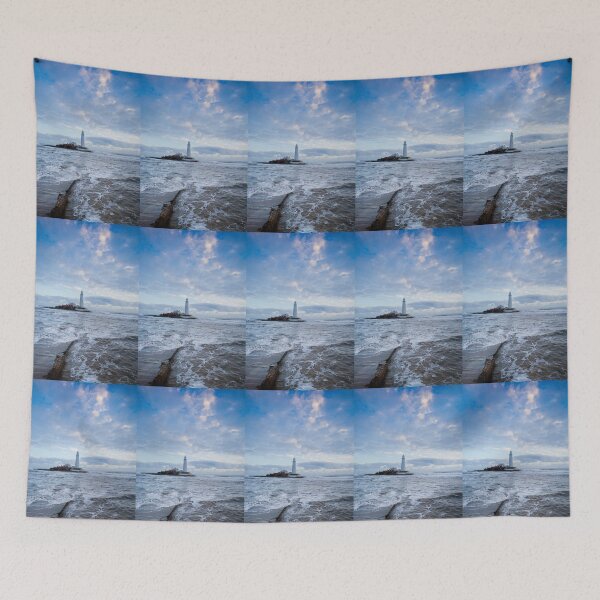 Item preview, St Marys Island at High Tide - Portrait designed and sold by Violaman.