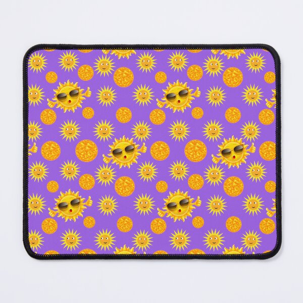 Item preview, Sunny Golden Glow: A cheerful pattern featuring sun faces with smiling expressions, radiating warmth and positivity. designed and sold by Grang Art Artistic Designs.