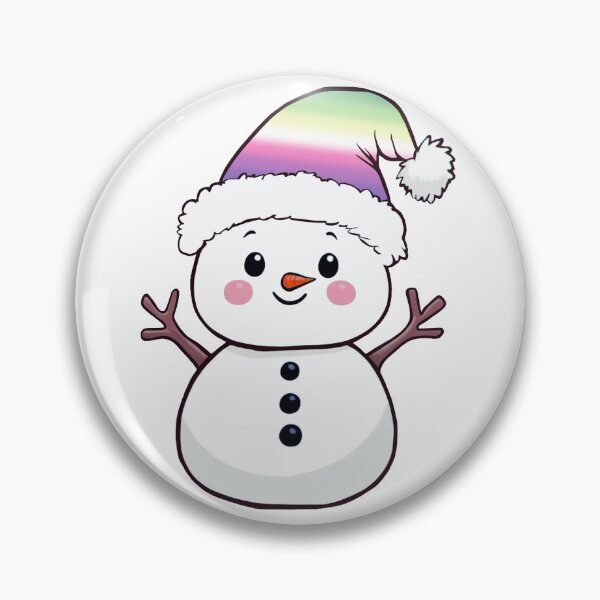 Item preview,  Adorable Snowpal wearing an Genderfae Pride Santa Hat | Genderdoe Pride Holiday Design designed and sold by Travelslightly.