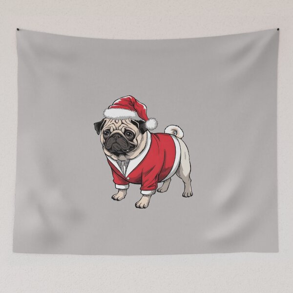 Item preview, Merry pugmas designed and sold by FriendlyLlama.