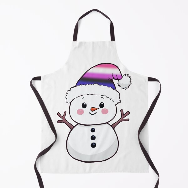 Item preview, Adorable Snowpal wearing an Genderfluid Pride Santa Hat | Genderfluid Pride Holiday Design designed and sold by Travelslightly.
