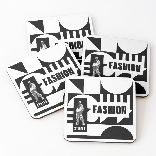 Item preview, Street fashion, black and white geometric graphics, monochromatic, white wear, designed and sold by silent-violin.