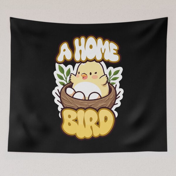 Item preview, A Home Bird Cozy Home Cute Bird  designed and sold by SleekVisuals.