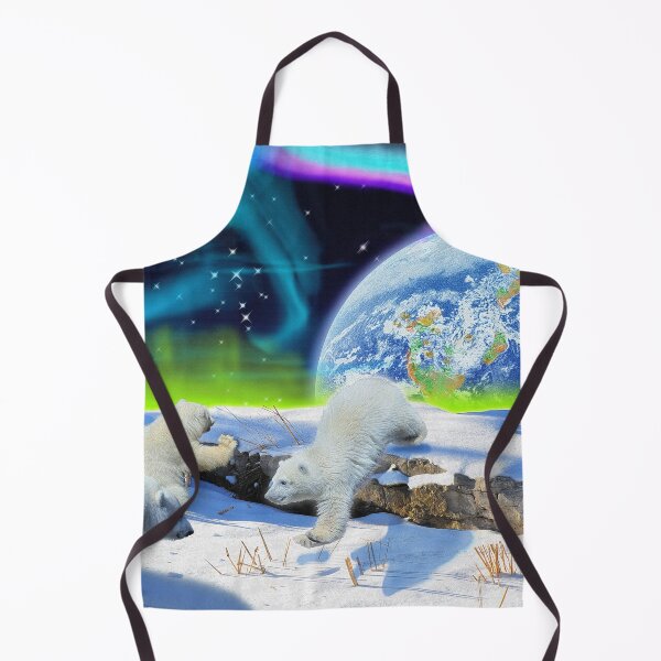 Item preview, Cute Polar Bear Cubs & Aurora designed and sold by Skye Ryan-Evans.