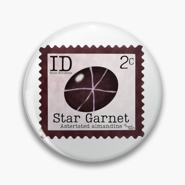 Item preview, Idaho State Gemstone: Star Garnet Postage Stamp designed and sold by Marguerite Artistry.