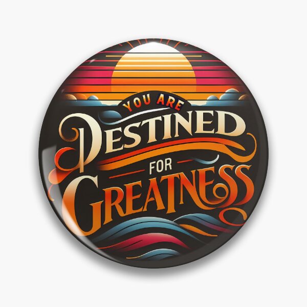 Item preview, Destined for Greatness, typography designed and sold by maxmaj.