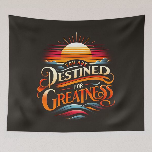 Item preview, Destined for Greatness, typography designed and sold by maxmaj.