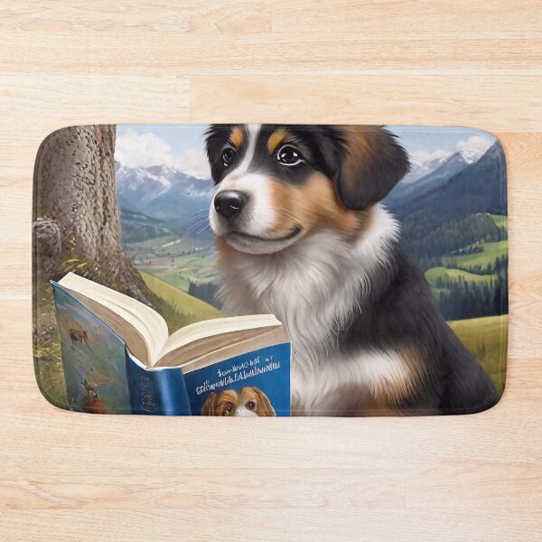 Item preview, The dog is reading a book designed and sold by M-Y-A-R-T-.