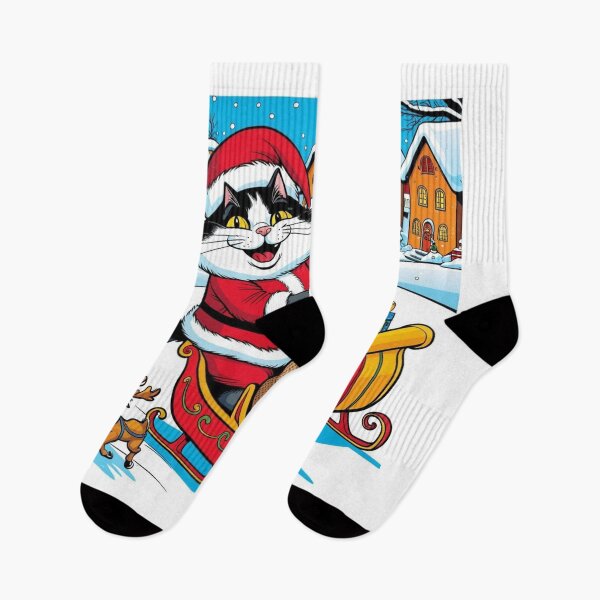 Item preview, Santa Kitty’s Gift Delivery designed and sold by FurRealArt.