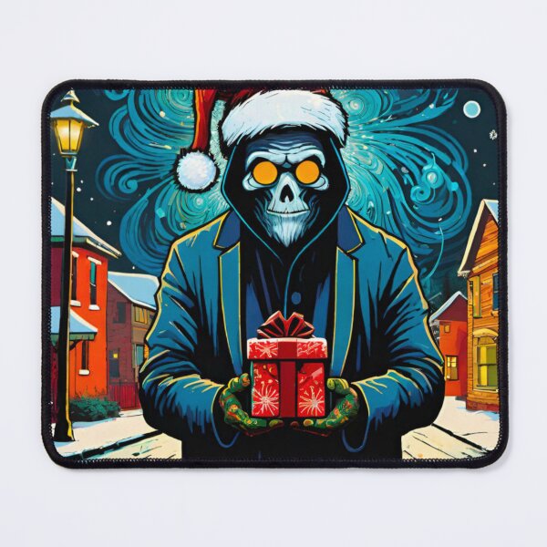 Item preview, Christmas Skeleton Bearing a Festive Gift designed and sold by GrizzlyCollective.