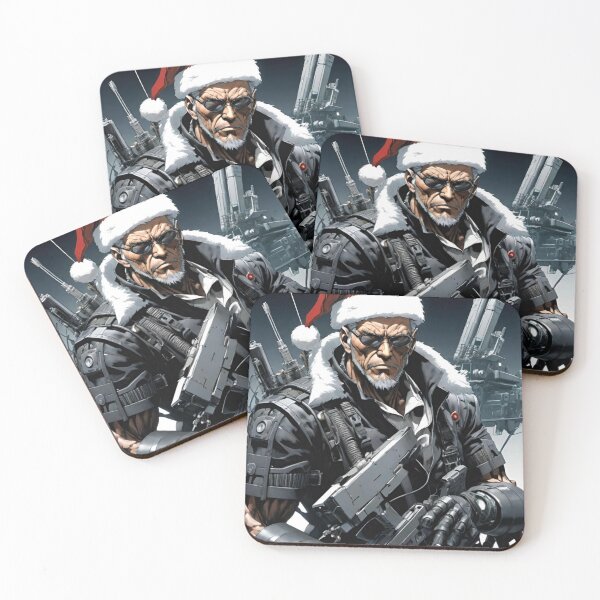 Item preview, Futuristic Christmas Soldier in Action Mode designed and sold by GrizzlyCollective.