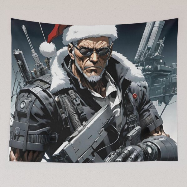 Item preview, Futuristic Christmas Soldier in Action Mode designed and sold by GrizzlyCollective.