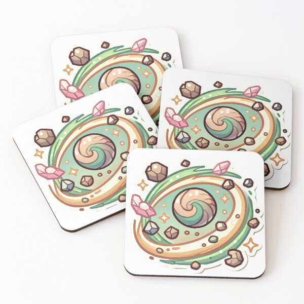 Item preview, Cosmic Gem Swirl Illustration designed and sold by pixelpopplanet.