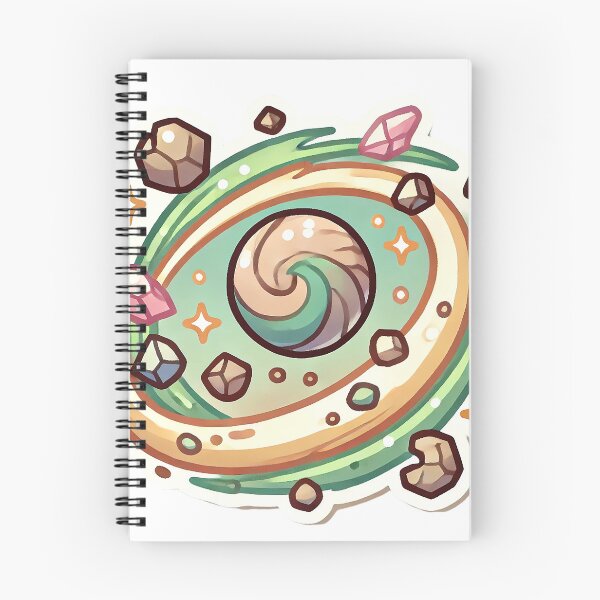 Item preview, Cosmic Gem Swirl Illustration designed and sold by pixelpopplanet.