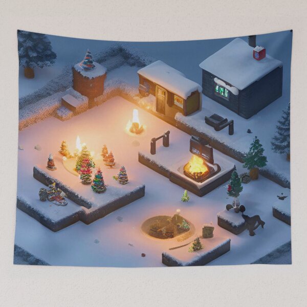 Item preview, Frozen Township Covered in Icy Beauty designed and sold by GrizzlyCollective.