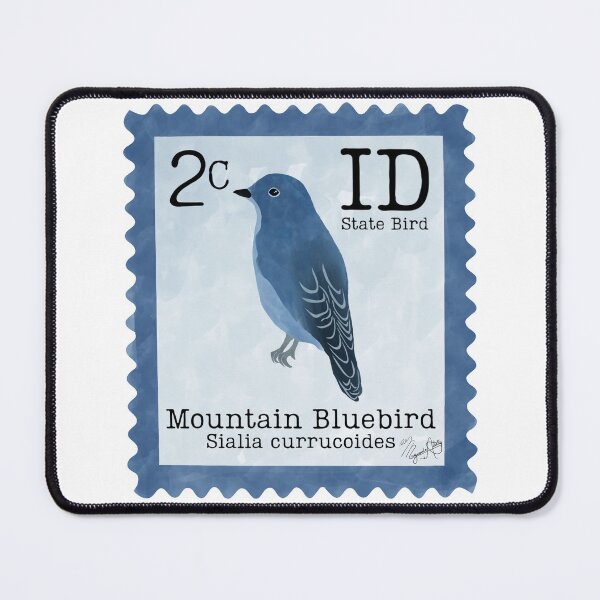 Item preview, Idaho State Bird: Mountain Bluebird Postage Stamp designed and sold by Marguerite Artistry.