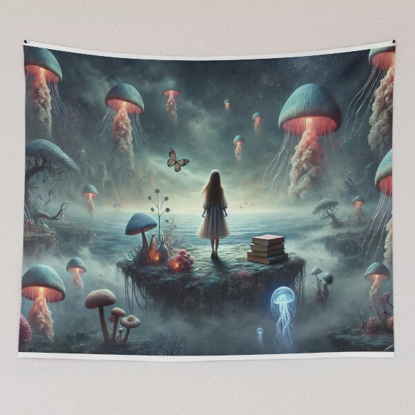 Item preview, AI generated surrealistic girl designed and sold by AI-this-is-AI.