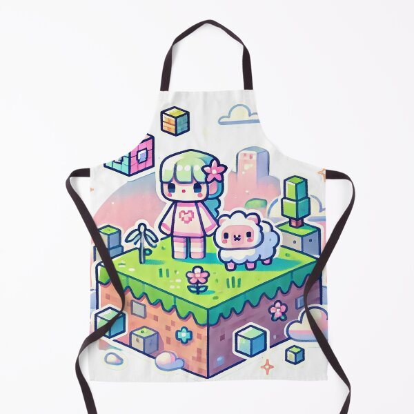 Item preview, Cute Pixel Art Island with Pastel Characters designed and sold by pixelpopplanet.