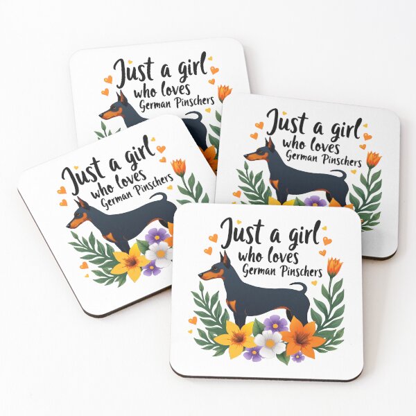 Item preview, Just A Girl Who Loves German Pinschers designed and sold by printmala.
