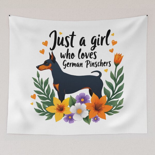 Item preview, Just A Girl Who Loves German Pinschers designed and sold by printmala.