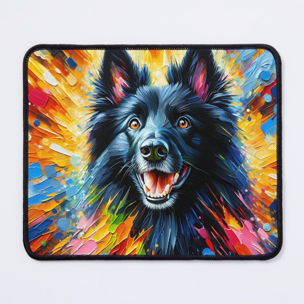 Item preview, Belgian Sheepdog Dog Portrait Acrylic Art Print Pet Portrait Gifts for Dog Lovers designed and sold by Puppy Puzzles Plus.