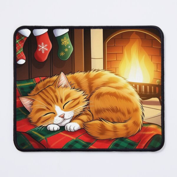 Item preview, Cozy Cat by the Fireplace designed and sold by FurRealArt.