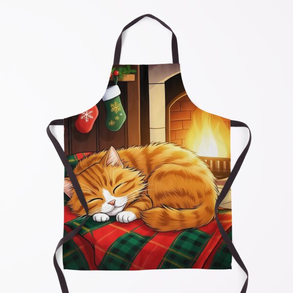 Item preview, Cozy Cat by the Fireplace designed and sold by FurRealArt.