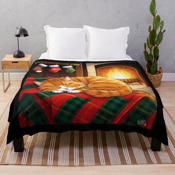Item preview, Cozy Cat by the Fireplace designed and sold by FurRealArt.