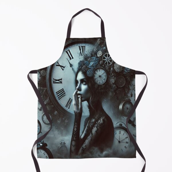 Item preview, AI generated surrealistic woman with clocks designed and sold by AI-this-is-AI.