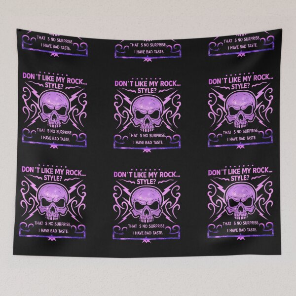 Item preview, Edgy Purple Rock Skull Art Design designed and sold by Yas_oma.