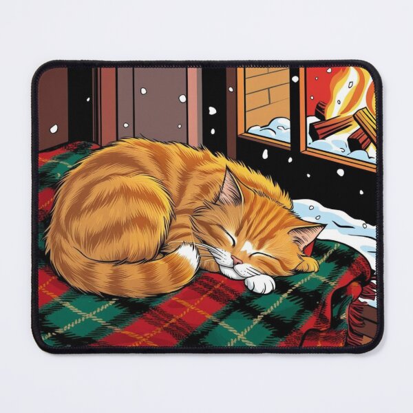 Item preview, Snuggled Up Cat by the Fire designed and sold by FurRealArt.