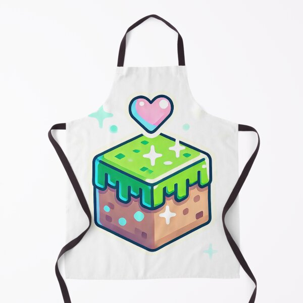 Item preview, Pixel Art Cube with Heart and Sparkles designed and sold by pixelpopplanet.