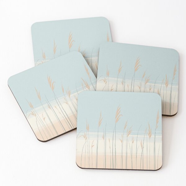 Item preview, Minimalist Serenity: Wild Grasses Against the Sky designed and sold by MyriadVoices.