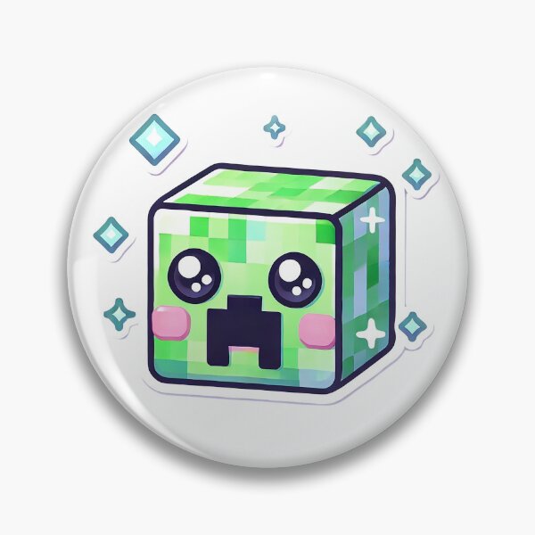 Item preview, Cute Pixelated Green Monster Kawaii Sticker Design designed and sold by pixelpopplanet.