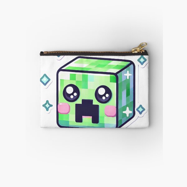 Item preview, Cute Pixelated Green Monster Kawaii Sticker Design designed and sold by pixelpopplanet.