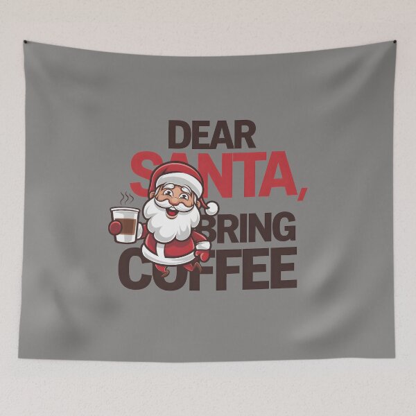 Item preview, Dear santa bring coffee designed and sold by FriendlyLlama.