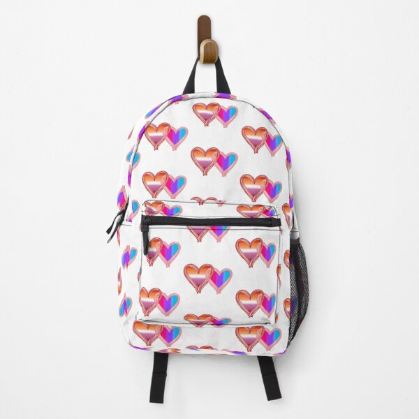 Item preview, Interlocking Pride Hearts – Androgynous Flag and Lesbian Flag designed and sold by Travelslightly.