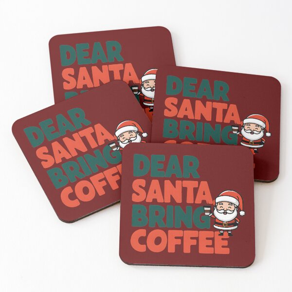 Item preview, Dear santa bring coffee designed and sold by FriendlyLlama.
