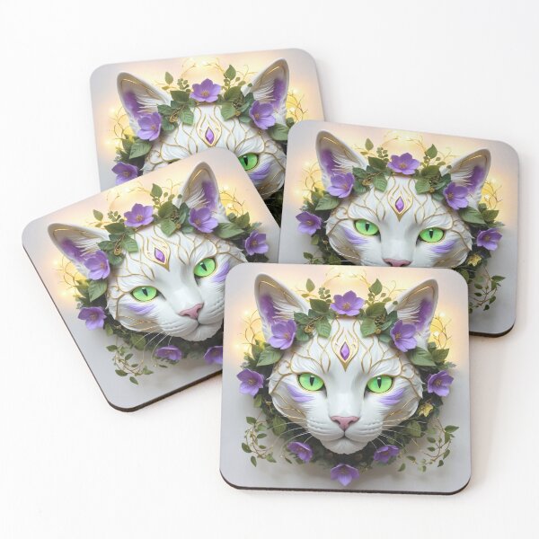 Item preview, Porcelain Forest Cat designed and sold by RebelPaintBrush.