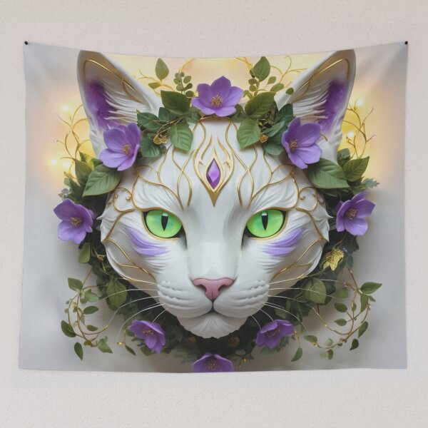 Item preview, Porcelain Forest Cat designed and sold by RebelPaintBrush.