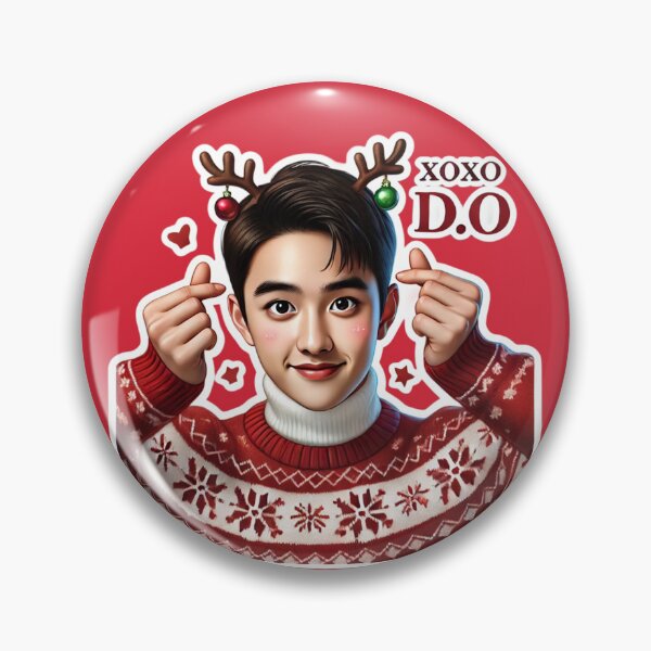 Item preview, D.O. Holiday Sticker | XOXO Festive Collectible for EXO-Ls designed and sold by DEEPDesignsART.
