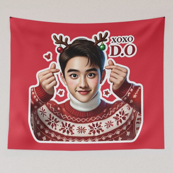 Item preview, D.O. Holiday Sticker | XOXO Festive Collectible for EXO-Ls designed and sold by DEEPDesignsART.