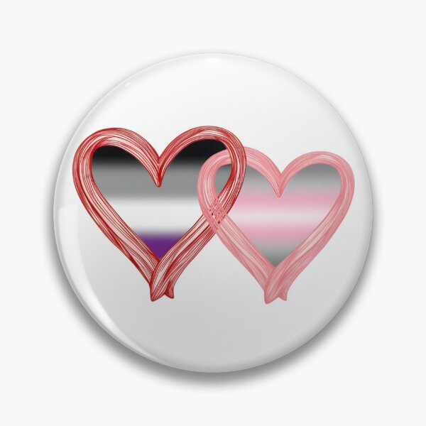 Item preview, Interlocking Asexual Demigirl Pride Hearts – Asexual Flag and Demigirl Flag designed and sold by Travelslightly.