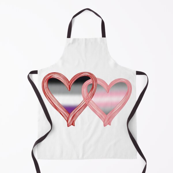 Item preview, Interlocking Asexual Demigirl Pride Hearts – Asexual Flag and Demigirl Flag designed and sold by Travelslightly.