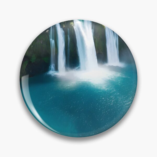 Item preview, waterfall in the green forest or green jungle 3 designed and sold by AA-designstore.