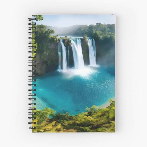 Item preview, waterfall in the green forest or green jungle 3 designed and sold by AA-designstore.