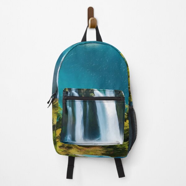 Item preview, waterfall in the green forest or green jungle 3 designed and sold by AA-designstore.